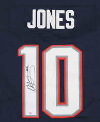 Mac Jones New England Patriots Signed Autographed Blue #10 Jersey PAAS COA