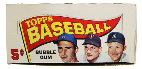 1965 Topps Baseball Wax Pack Empty Display Box