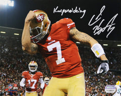 Colin Kaepernick San Francisco 49ers Signed Autographed 8" x 10" Photo Mounted Memories Sticker Hologram