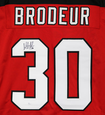 Martin Brodeur New Jersey Devils Signed Autographed Red #30 Custom Jersey JSA COA