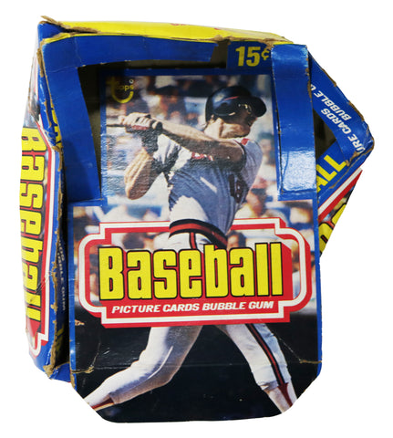 1977 Topps Baseball Wax Pack Empty Display Box - DENTS