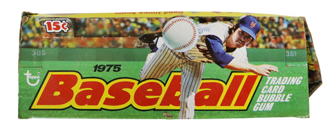 1975 Topps Baseball Mini Wax Pack Empty Display Box