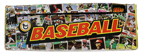 1974 Topps Baseball Wax Pack Empty Display Box - RIPS ON INSIDE TOP