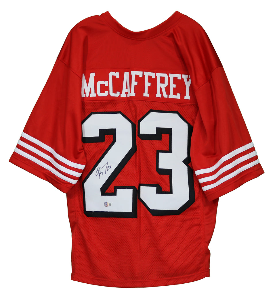 Christian McCaffrey Autographed Signed Jersey - Red - Beckett