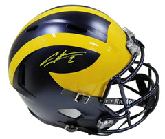 Charles Woodson Michigan Wolverines Signed Autographed Full Size Replica Helmet Beckett Witness Certification