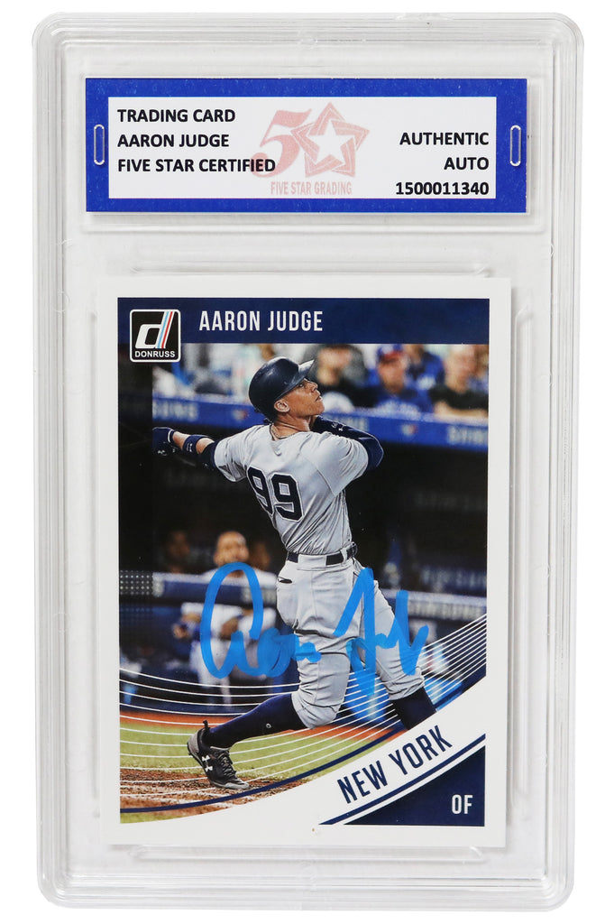 Aaron Judge New York Yankees Autographed 2018 Panini Baseball Card –