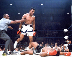 Muhammad Ali Signed Autographed 8" x 10" Sonny Liston Fight Boxing Photo Authenticated Ink COA