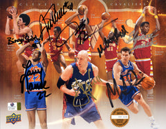 Cleveland Cavaliers Cavs Stars Signed Autographed 8-1/2" x 11" Photo Mark Price, Austin Carr, Bingo Smith Global Witnessed COA