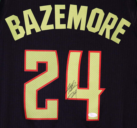 Kent Bazemore Atlanta Hawks Signed Autographed Black #24 Jersey JSA COA