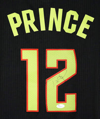 Taurean Prince Atlanta Hawks Signed Autographed Black #12 Jersey JSA COA