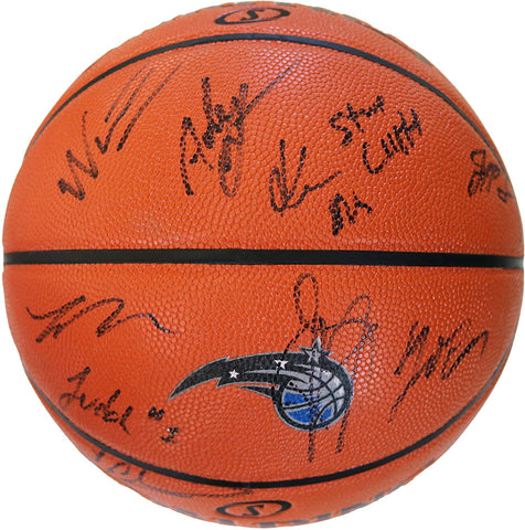 Orlando Magic 2019-20 Team Signed Autographed Spalding NBA Game Series Magic Logo Basketball - 11 Autographs Fournier Isaac