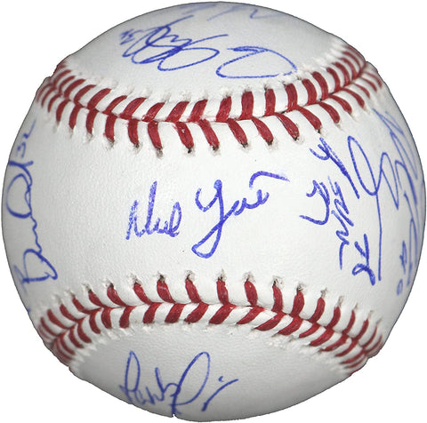 Kansas City Royals 2017 Team Signed Autographed Rawlings Official Major League Baseball with Display Holder - 16 autographs