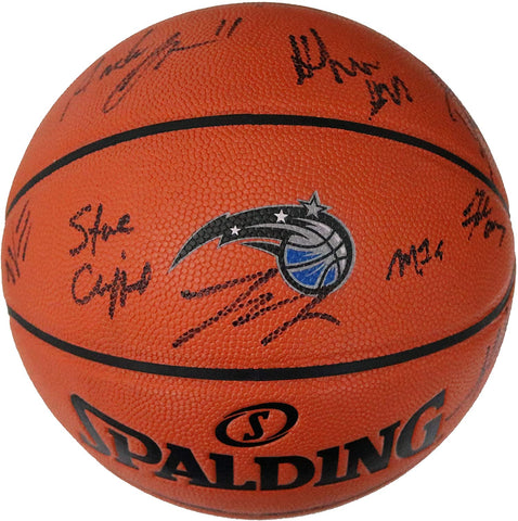 Orlando Magic 2019-20 Team Signed Autographed Spalding NBA Game Series Magic Logo Basketball - 9 Autographs