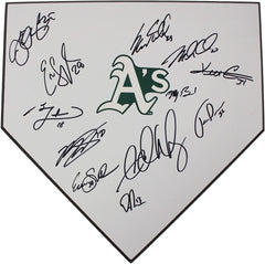 Oakland Athletics 2015 Team Signed Autographed Baseball Home Plate