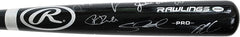 Boston Red Sox 2016 Team Signed Autographed Rawlings Pro Black Baseball Bat Authenticated Ink COA Ortiz Betts Pedroia