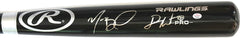 Mookie Betts and J.D. Martinez Boston Red Sox Signed Autographed Rawlings Pro Black Bat PAAS COA
