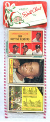 1961 Topps Baseball Unopened Christmas Rack Pack - Chuck Estrada