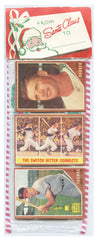 1962 Topps Baseball Unopened Christmas Rack Pack - The Switch Hitter Connects Mickey Mantle