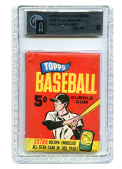 1965 Topps Baseball Unopened Sealed 5 Cent Wax Pack GAI 8 (NM-MT) 10412787
