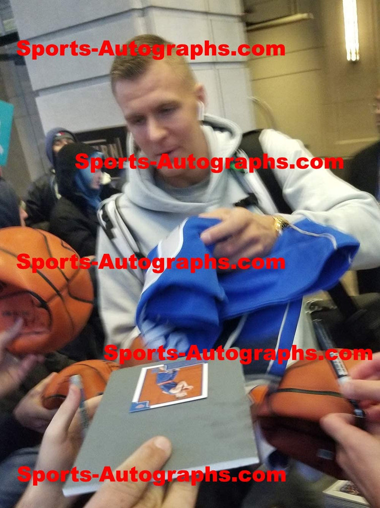 Kristaps Porzingis Dallas Mavericks Signed Autographed Blue #6 Custom Jersey  PAAS COA at 's Sports Collectibles Store