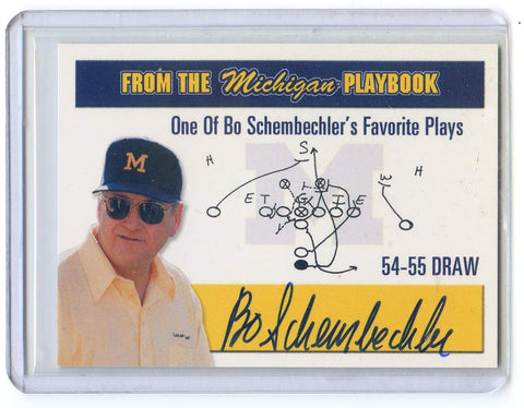 Bo Schembechler Michigan Wolverines Signed Autographed TK Legacy #MP1 Football Card