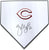 Zack Cozart Cincinnati Reds Signed Autographed Baseball Home Plate