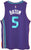 Nicolas Batum Charlotte Hornets Signed Autographed Purple #5 Jersey