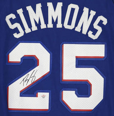 Ben Simmons Philadelphia 76ers Signed Autographed Blue #25 Jersey PAAS COA