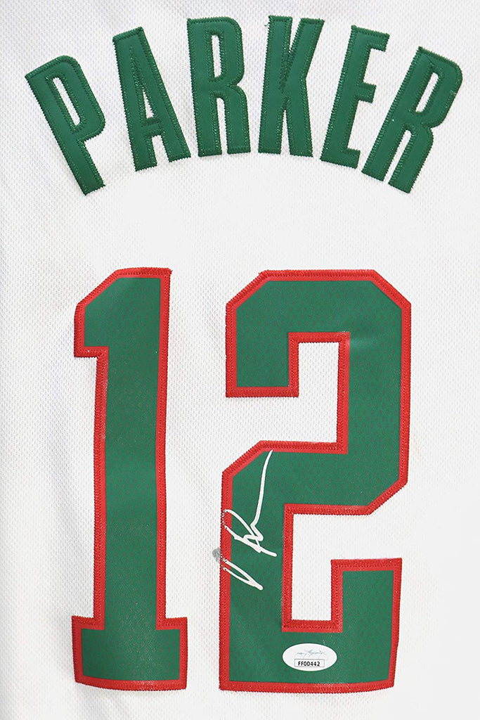 Jabari Parker Milwaukee Bucks Signed Autographed White #12 Jersey JSA –