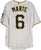 Starling Marte Pittsburgh Pirates Signed Autographed White #6 Jersey JSA COA