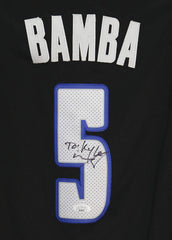 Mohamed Mo Bamba Orlando Magic Signed Autographed Black #5 Jersey JSA COA