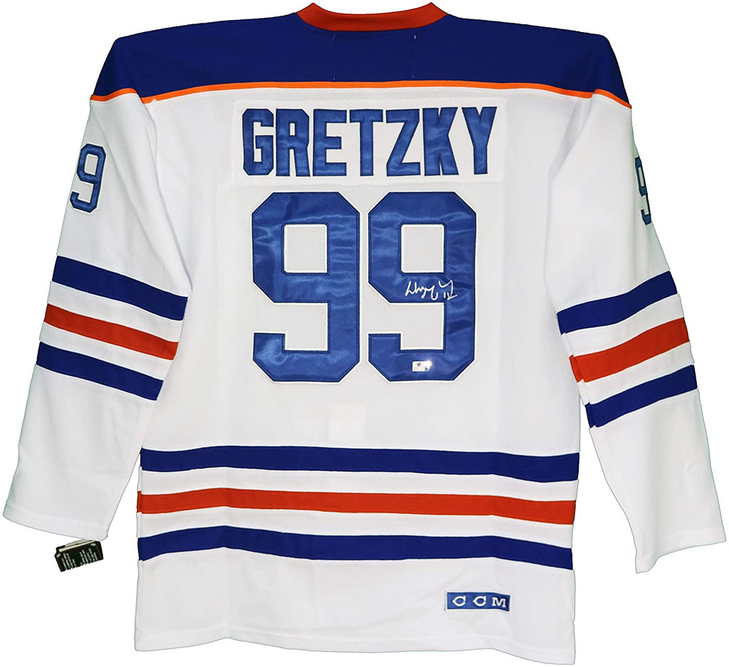 Wayne Gretzky - Game-Ready, Authentic Oilers White Home Jersey - Signed
