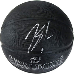 Karl-Anthony Towns Minnesota Timberwolves Signed Autographed Spalding NBA Black Street Phantom Basketball Beckett COA