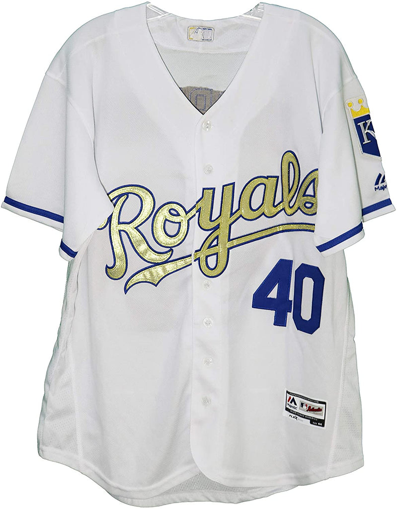 Kelvin Herrera Kansas City Royals Signed Autographed Gold #40 Jersey –