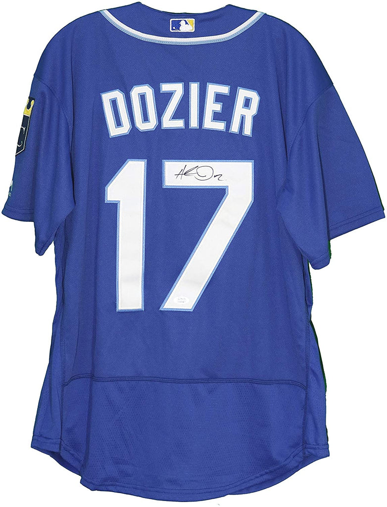 Autographed and Game-Used Monarchs Jersey + Game-Used Pants: Hunter Dozier  #17 (LAD@KC 8/13/22) - Jersey Size 46