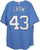 Aaron Crow Kansas City Royals Signed Autographed Light Blue #43 Jersey JSA COA