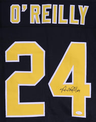 Terry O'Reilly Boston Bruins Signed Autographed Custom Black #24 Jersey JSA Witnessed COA