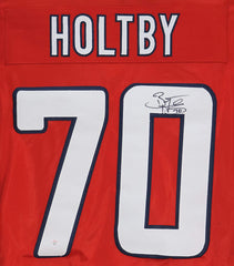 Braden Holtby Washington Capitals Signed Autographed Red #70 Custom Jersey PAAS COA