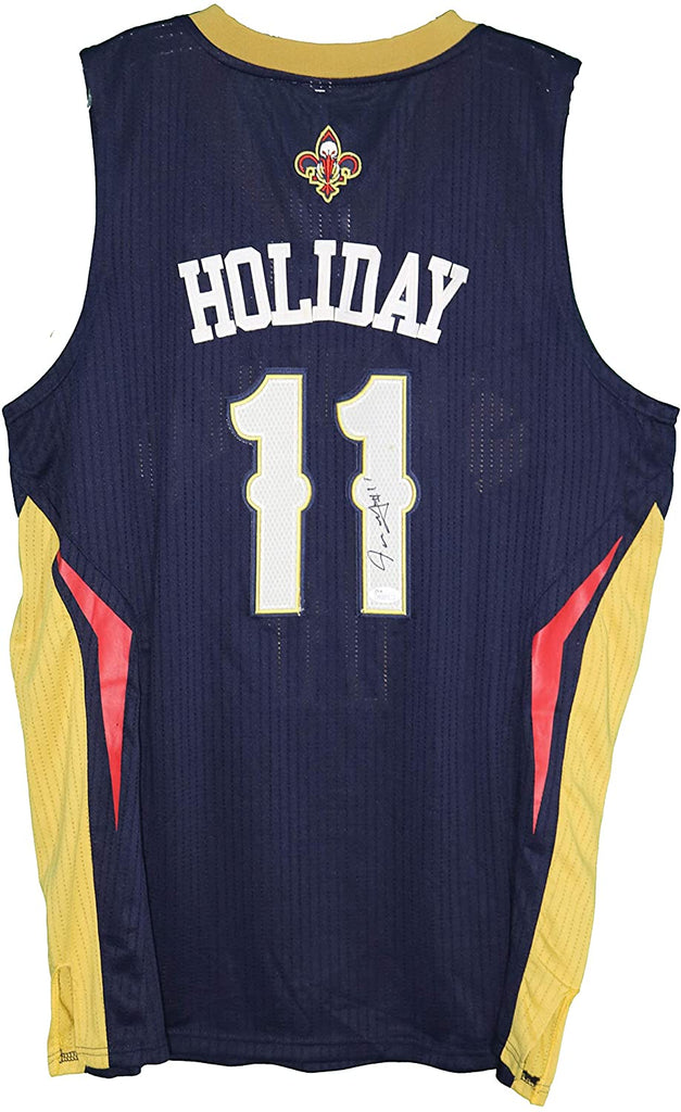 Philadelphia 76ers Jrue Holiday #11 Game Issued Blue Jersey XL DP37502