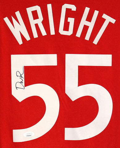 Delon Wright Toronto Raptors Signed Autographed Red #55 Custom Jersey JSA COA
