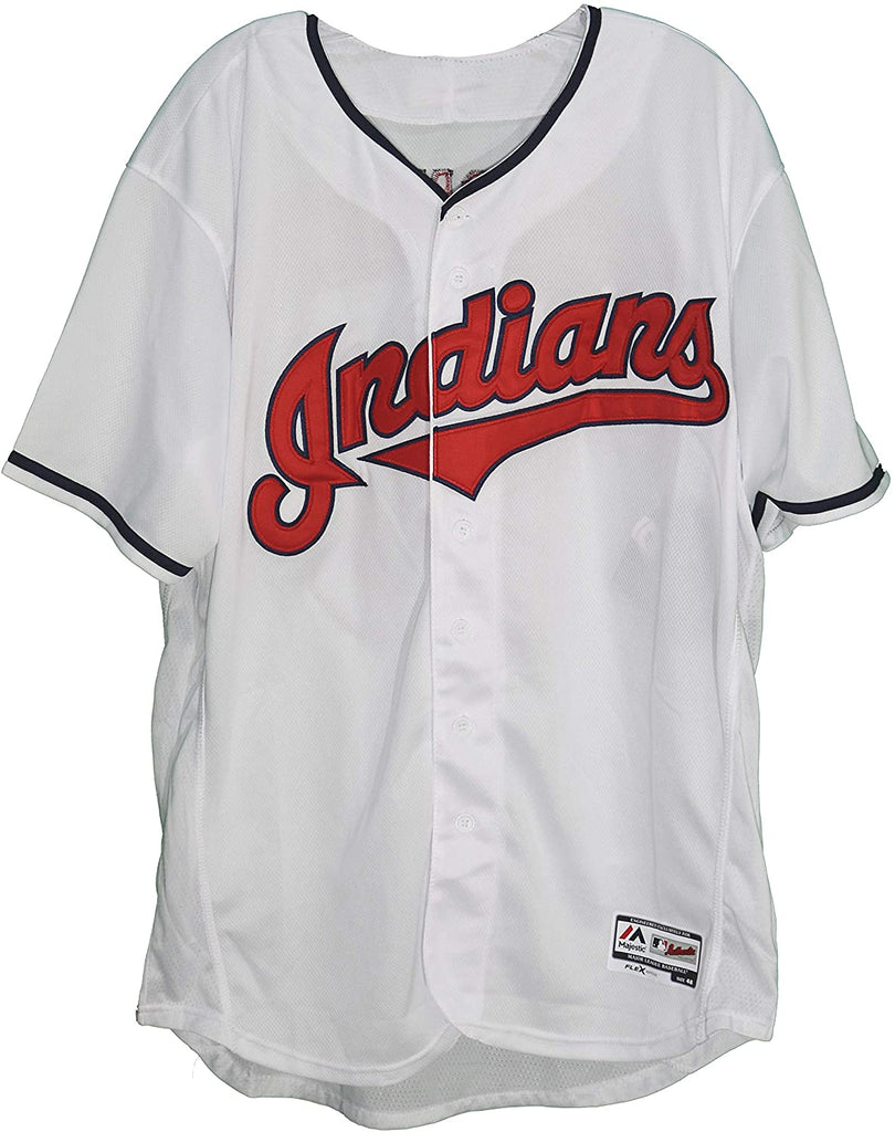 Edwin Encarnacion Cleveland Indians Autographed White #10 Jersey JSA