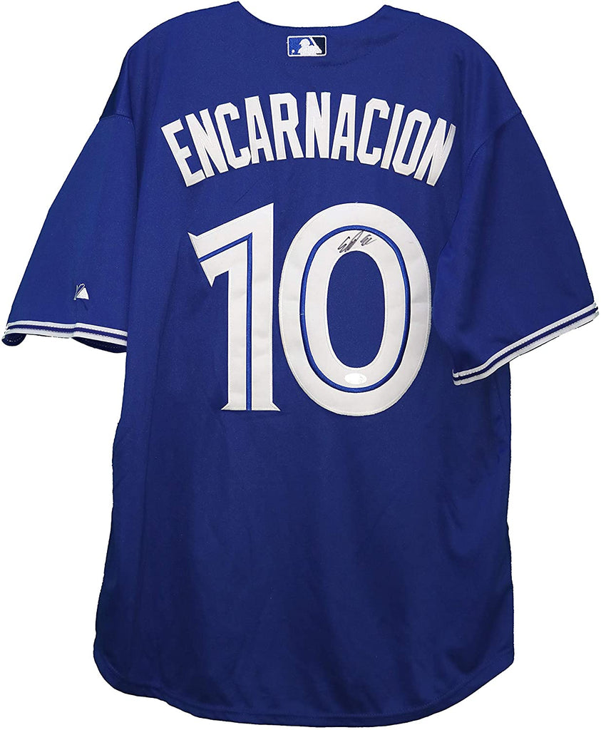 Edwin Encarnacion New York Yankees Autographed White Majestic Authentic  Jersey
