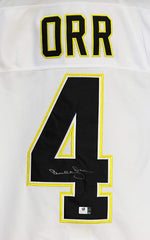 Bobby Orr Boston Bruins Signed Autographed White #4 Jersey Global COA