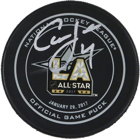 Cam Fowler Anaheim Ducks Signed Autographed 2017 NHL All Star Game Hockey Puck JSA COA with Display Holder