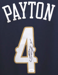 Elfrid Payton New Orleans Pelicans Signed Autographed Black #4 Jersey JSA COA