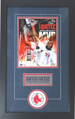 David Ortiz Boston Red Sox Signed Autographed 22" x 14" Framed Big Papi World Series MVP Photo