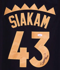 Pascal Siakam Toronto Raptors Signed Autographed Black City Edition #43 Jersey JSA COA