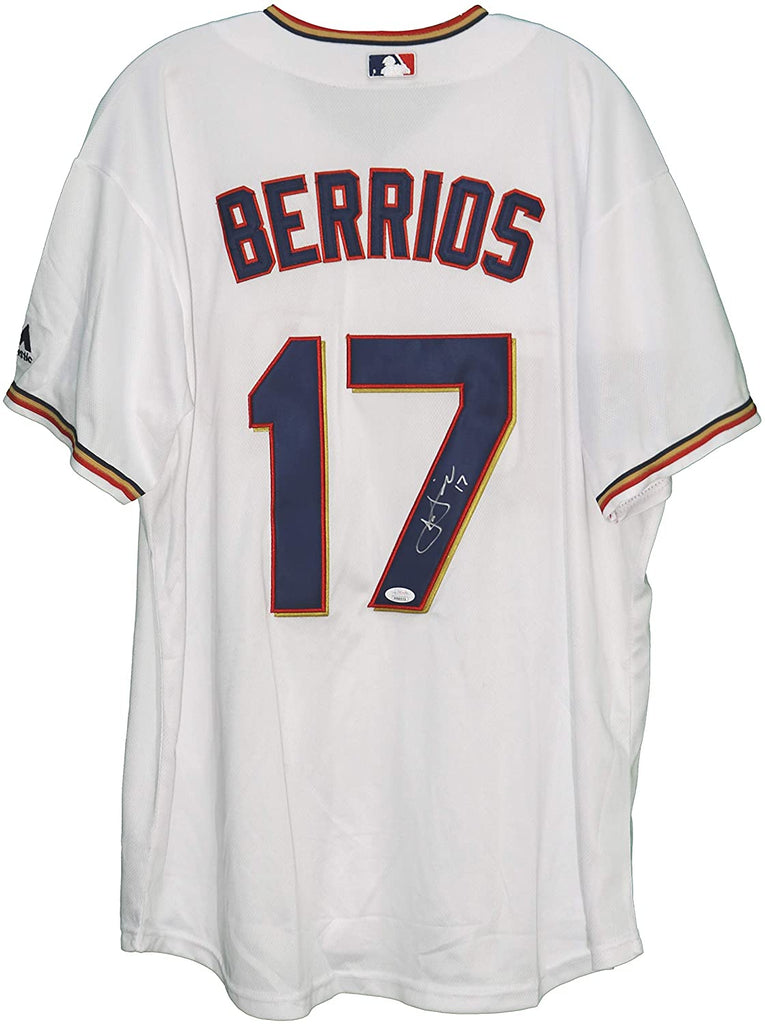 Jose Berrios Minnesota Twins Signed Autographed White #17 Jersey Size XL  JSA COA