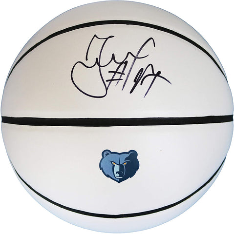 Jonas Valanciunas Memphis Grizzlies Signed Autographed White Panel Basketball JSA COA