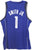 Dennis Smith Jr. Dallas Mavericks Signed Autographed Blue #1 Custom Jersey Size XL JSA COA